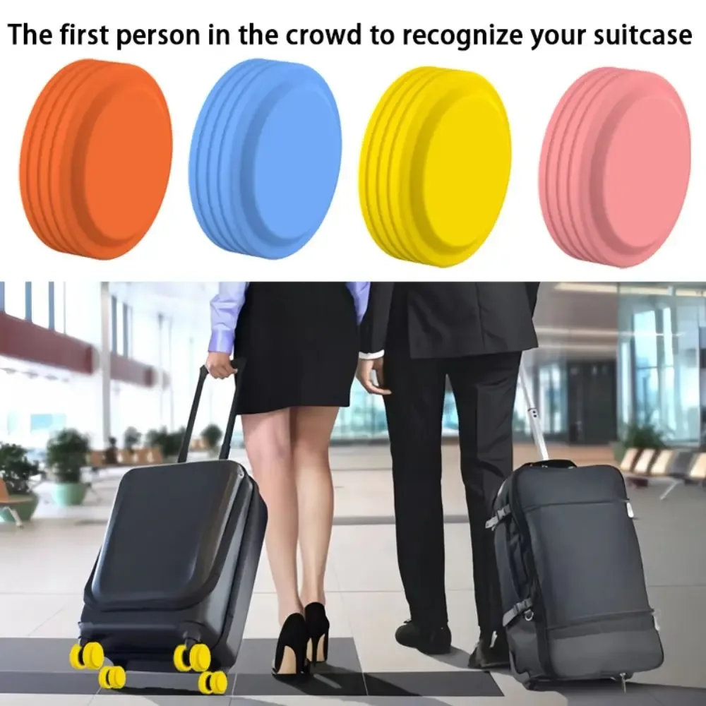 lot de 8 protections en silicone pour roulettes de bagages, réduction du bruit, absorption des chocs, anneaux de protection antidérapants pour valises