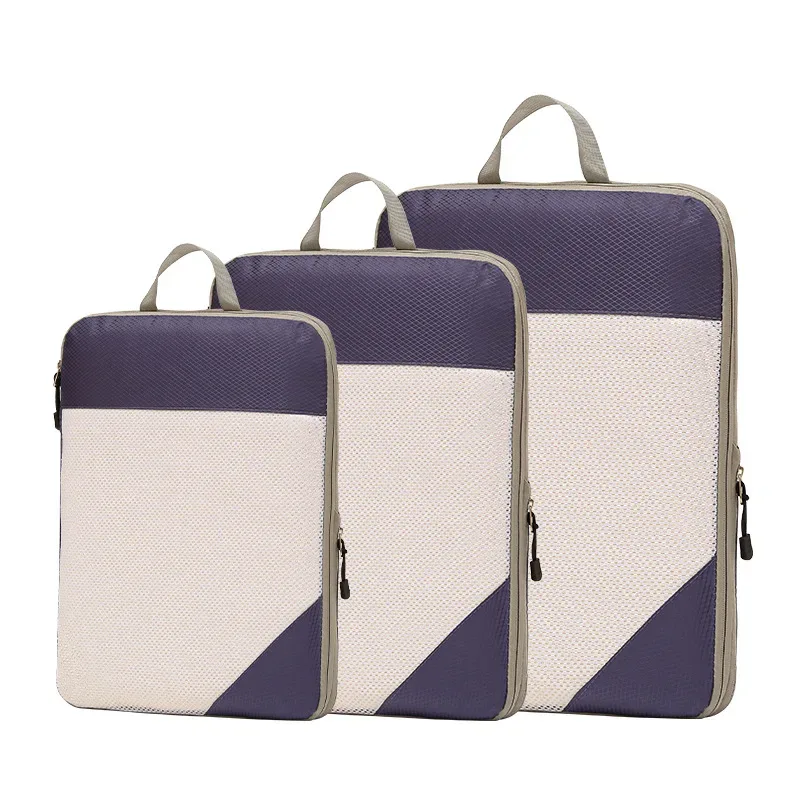 sac de rangement de voyage pour placard, bagages de voyage pour vêtements, chaussures, articles de toilette, cosmétiques, cubes d'emballage anti-poussière, sac de compression