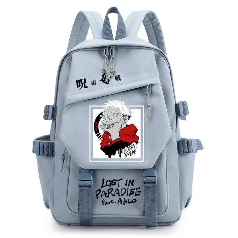 sac à dos anime jujutsu kaimmense pour hommes et femmes, cartable pour adolescents, sacs pour ordinateur portable gojo satoru, cartable d'extérieur à la mode