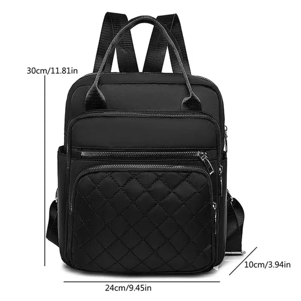 sacs à bandoulière imperméables durables, sac à dos oxford de grande capacité pour femmes, bretelles réglables, sac à dos de voyage léger