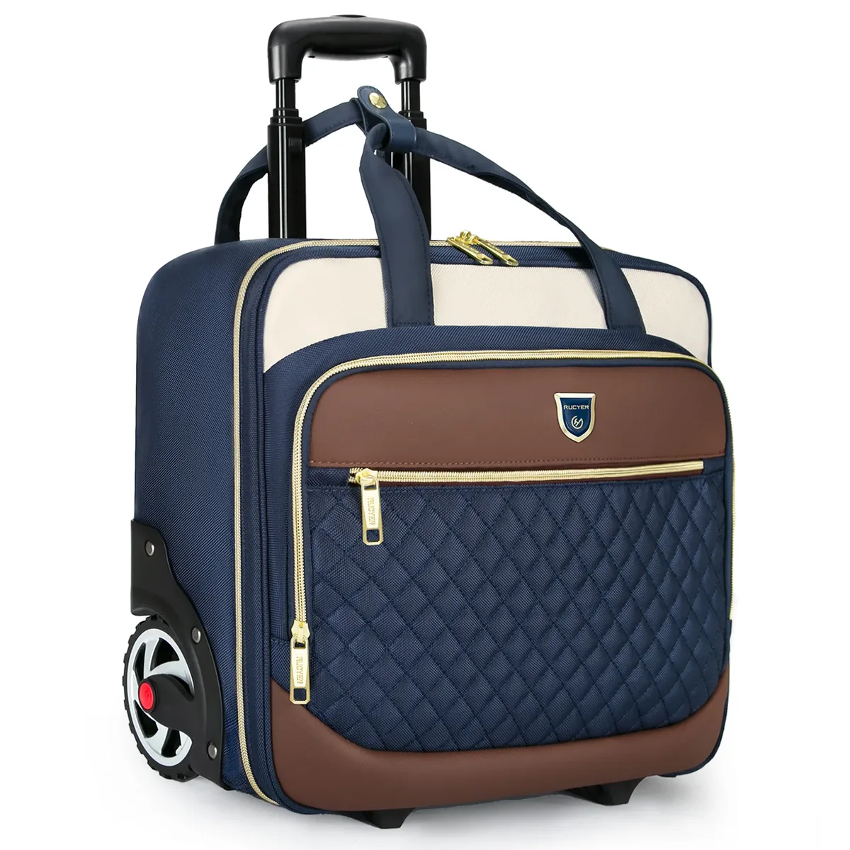 sac à roulettes pour ordinateur portable rucyen, sacoche à roulettes pour hommes et femmes, sacoche pour ordinateur portable sur roulettes, sac de voyage pour affaires, 18 pouces