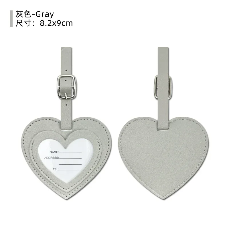 étiquette de bagage personnalisée en cuir pu avec nom et lettres diy, étiquette de valise de luxe en gros, breloque de sac cadeau pour anniversaire de mariage