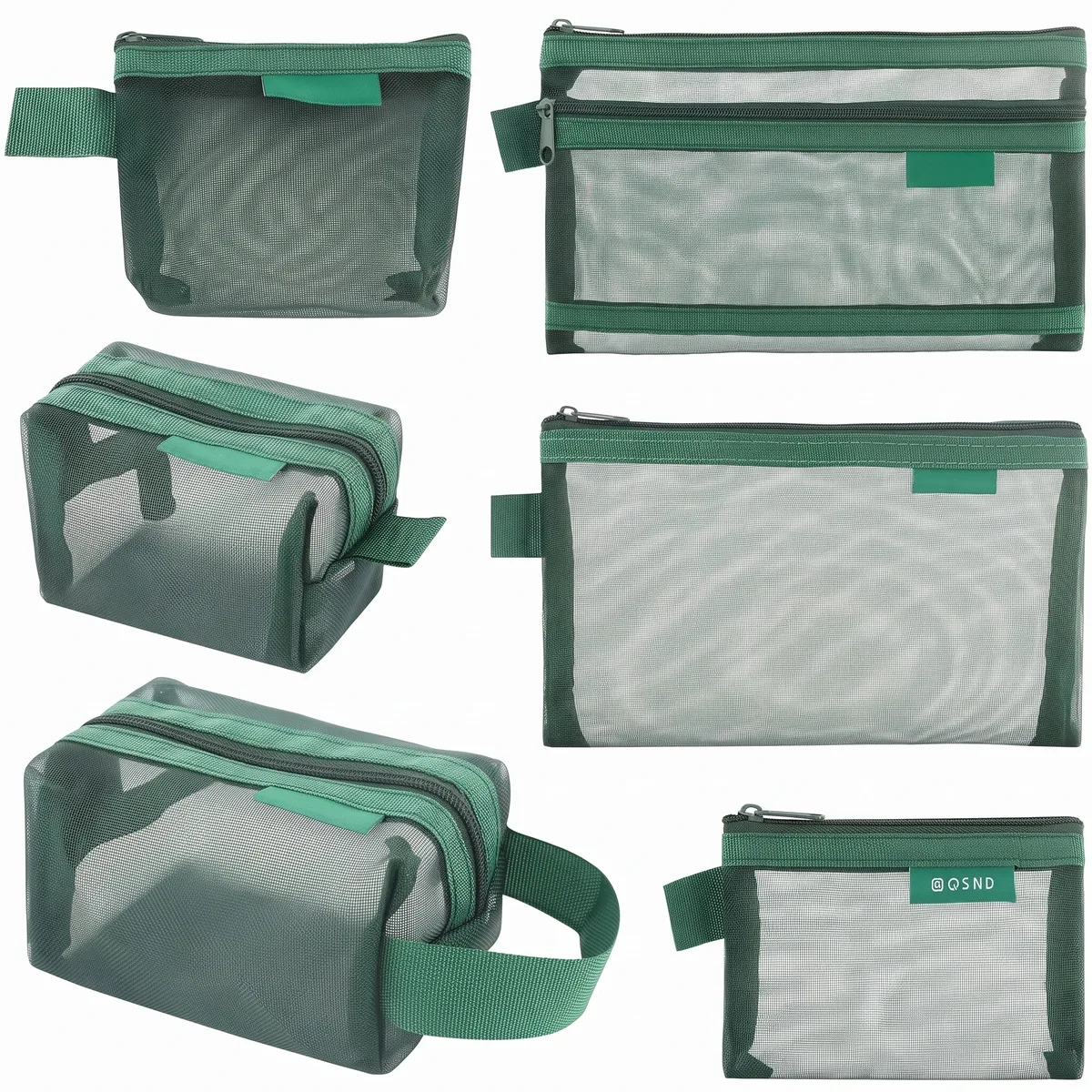 lot de 6 sacs de rangement en maille transparents et étanches pour câbles, chargeurs, écouteurs, accessoires de voyage et téléphones