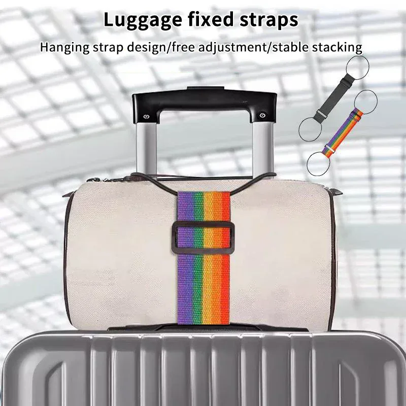 sangles de connecteur de valise polyvalentes et robustes, bandes de voyage arc-en-ciel imperméables améliorées 2026