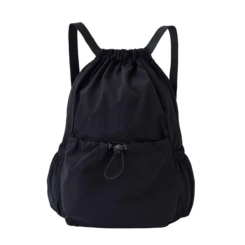 sac à dos léger à cordon de serrage, pliable, style coréen, grande capacité, sac à dos décontracté pour les déplacements en plein air, sac à bandoulière de voyage