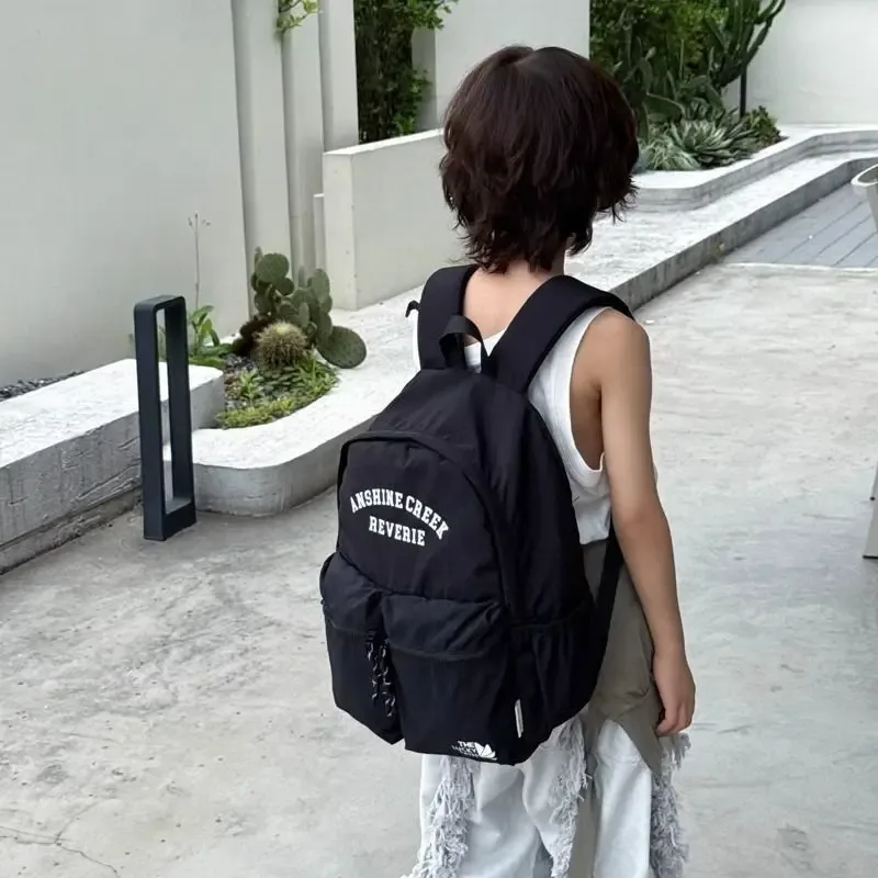 sac à dos en nylon 2026, nouvelle collection mode coréenne, sac à livres grande capacité, léger et hydrofuge, unisexe