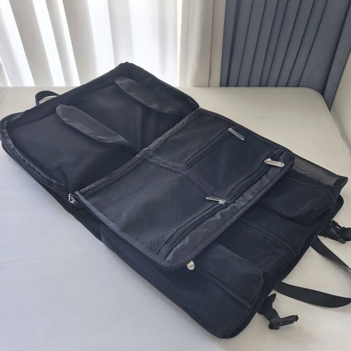 sac de maquillage professionnel, grande capacité, organiseur de cosmétiques portable avec sangle de transport, étui de maquillage pour mariage et mariée