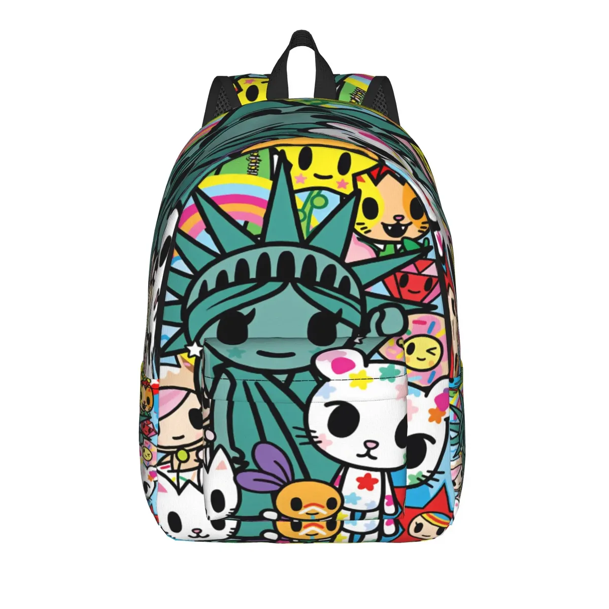 sac à dos tokidokii pour fille, sacs à dos de sport en polyester, sacs à dos souples et amusants pour le lycée