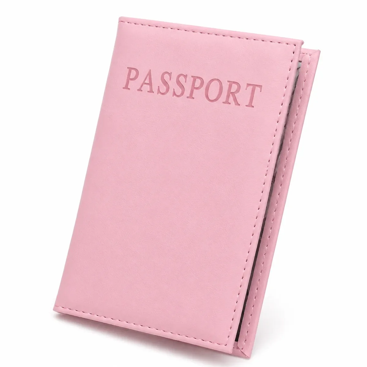 porte-passeport en cuir, étui de voyage fin pour documents, housse de protection pour passeport avec emplacements pour cartes pour les voyages