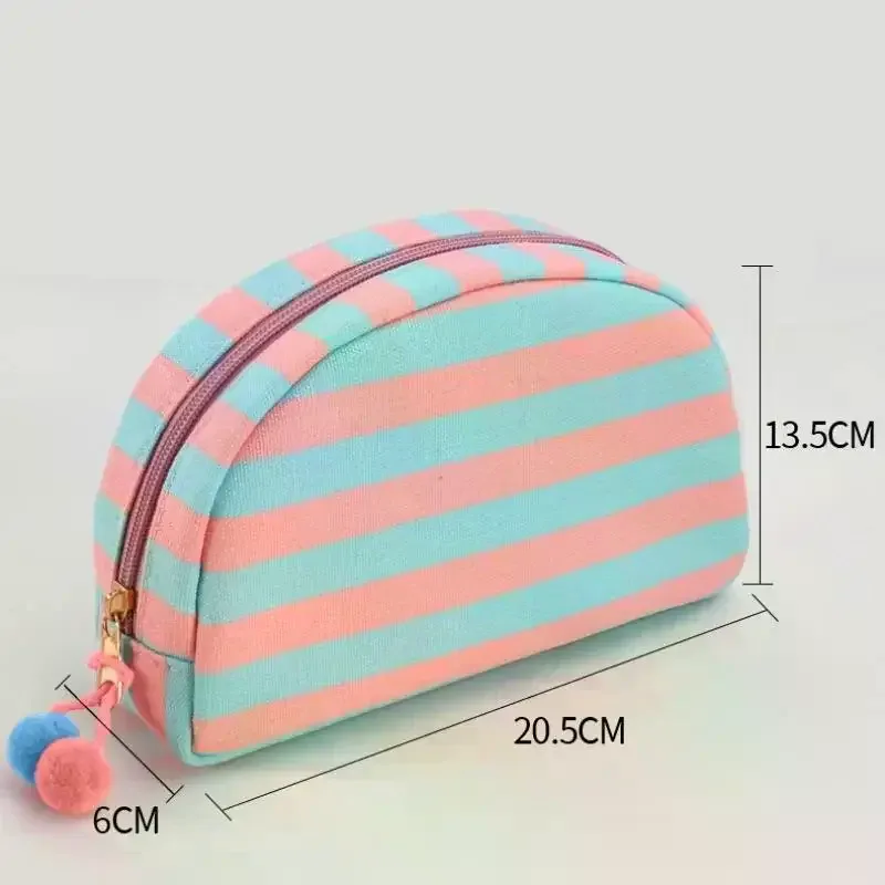 sac de rangement à rayures, trousse de toilette dopamine, sac de voyage portable pour l'extérieur