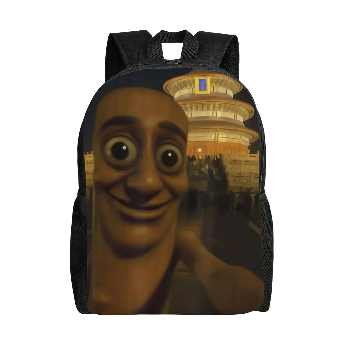 brainrot meme tung tung tung sahur sac à dos de voyage unisexe coloré grande capacité pour lycée sac à dos moderne