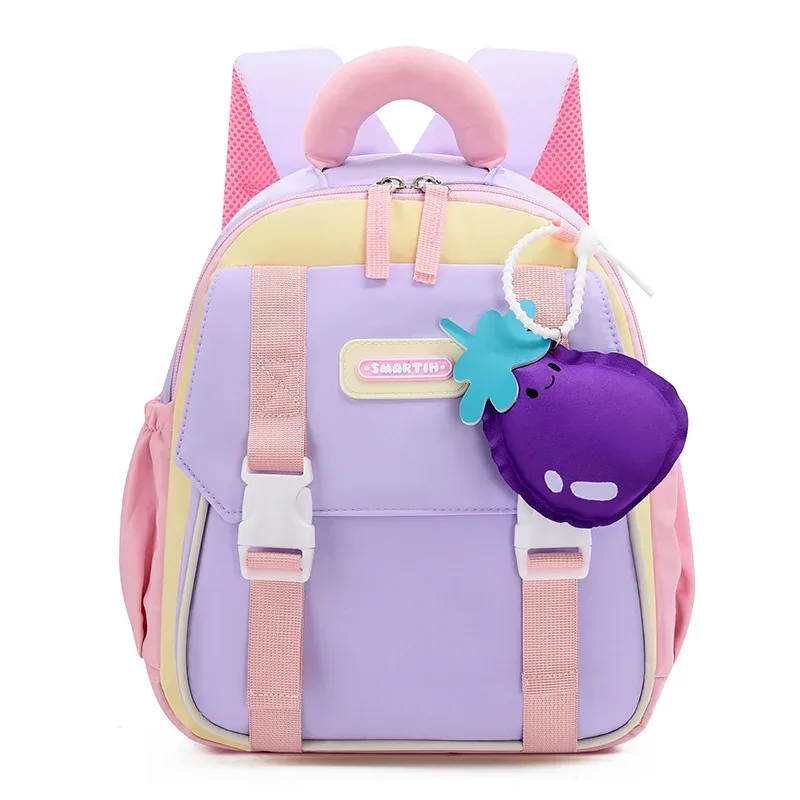nouveau sac à dos grande capacité pour enfants, sac à dos maternelle garçons filles, sac à dos double épaule anti-pression avec blocs de couleurs