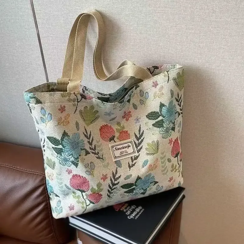 sacs à bandoulière grande capacité pour femmes, sac en toile style ins, sac fourre-tout pour cours, trajets quotidiens et shopping