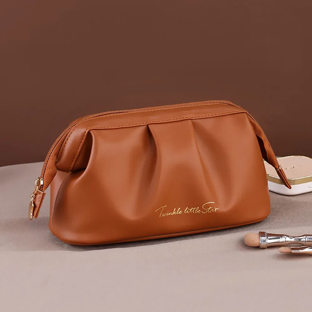 sac de maquillage étanche en pu, sac à main de grande capacité, sac à fouet avancé, sac de voyage à main, nouveau, 1 pièce, 2 pièces