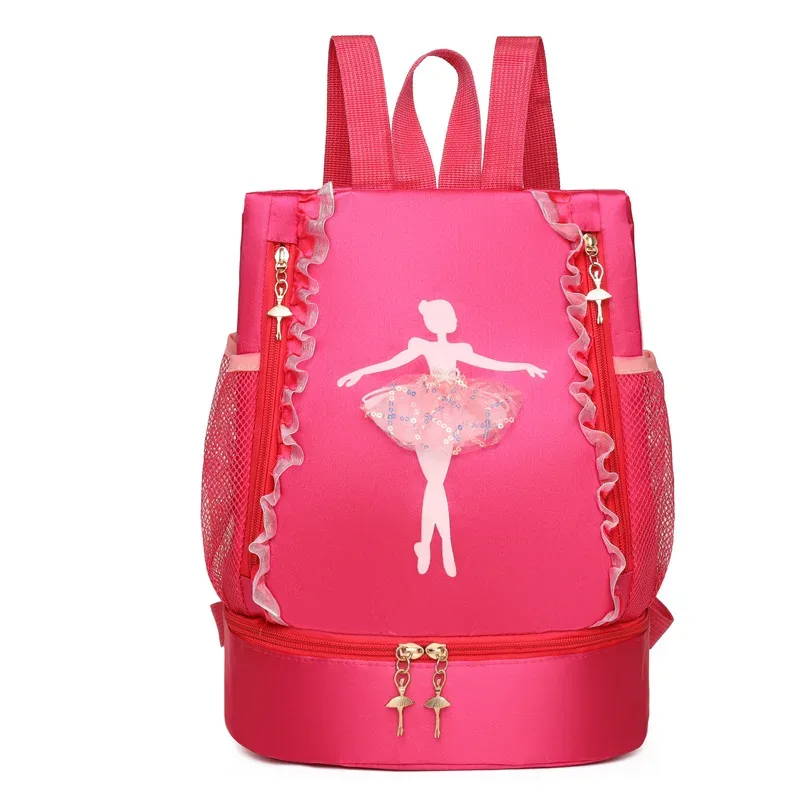 sac de danse personnalisé avec nom pour enfants, sac à dos de livre de ballet latine, sac de danse princesse pour filles, initié à la danse