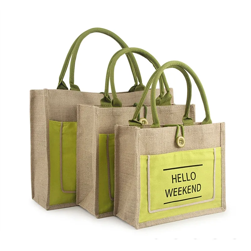 Sacs fourre-tout en lin Sacs de luxe pour femmes Sacs fourre-tout de grande capacité Sacs à bandoulière décontractés Sacs à provisions de plage frais quotidiens