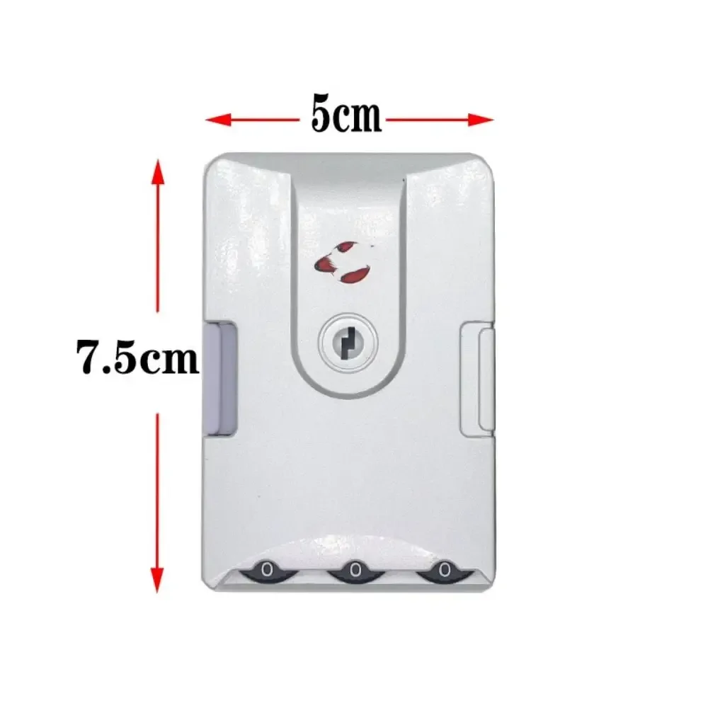 serrure portable noire et argentée avec mot de passe pour bagages, valise antivol, outil de sécurité, loquet, cadenas de sécurité