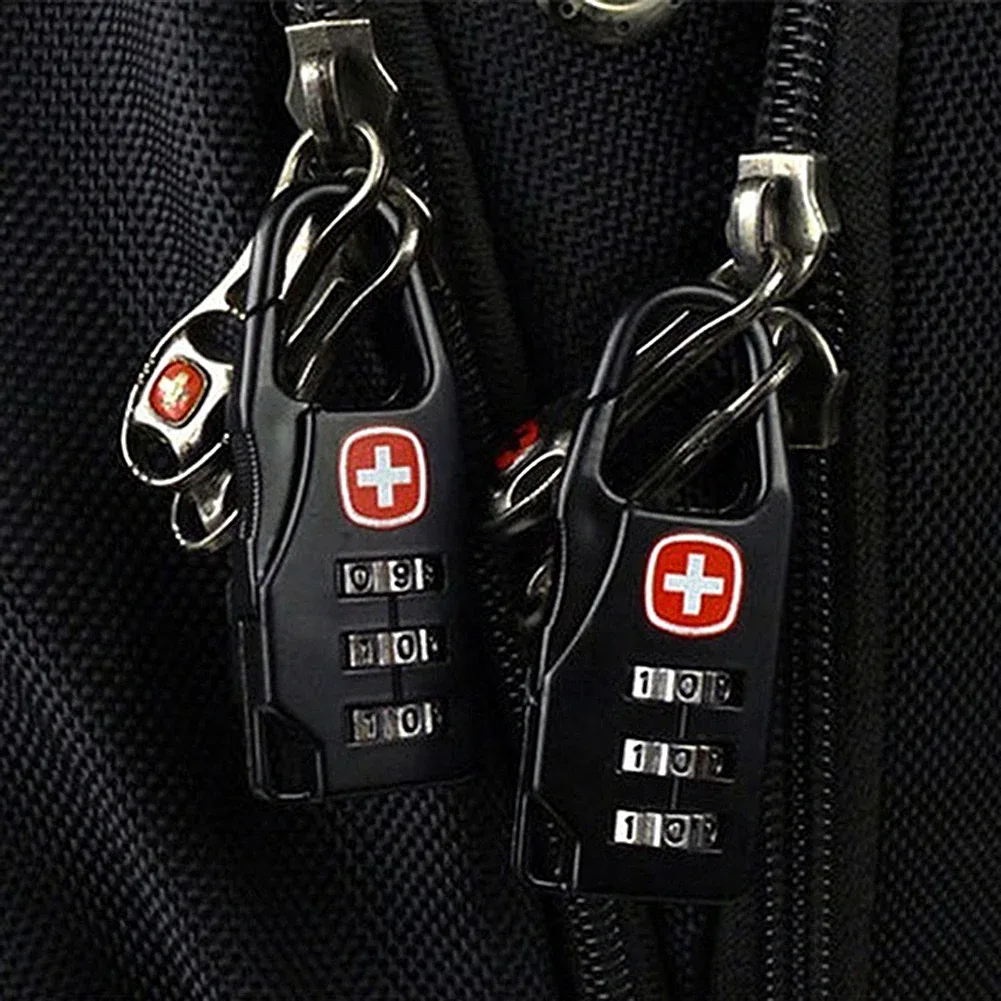 mini serrure à glissière pour sac à dos de voyage, sac à main extérieur, antivol portable, serrure à numéro blocode, accessoires