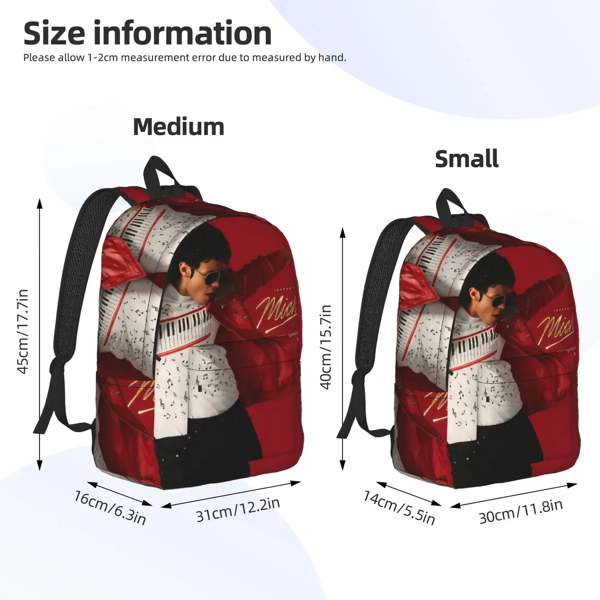 sac à dos michael jacksons musical movie 2026 avec poche, sac à dos de travail pour étudiants, sac à dos de jour pour hommes et femmes, sacs en toile pour ordinateur portable