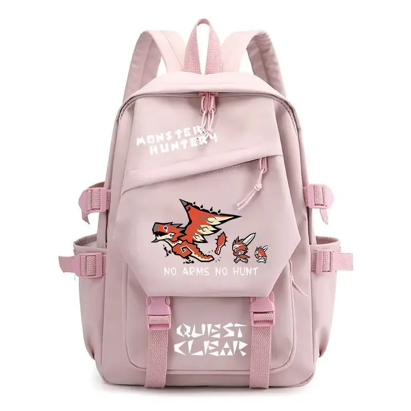 sac à dos monster hunter wilds felyne rathian, sac à dos à bandoulière, sac d'école pour étudiants, sac à dos tendance, sac de voyage