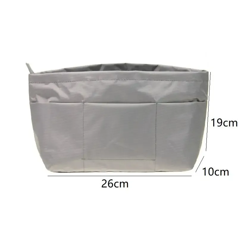 sac de rangement cosmétique vintage avec fermeture éclair, multi-poches, couleur unie, multifonctionnel pour femmes