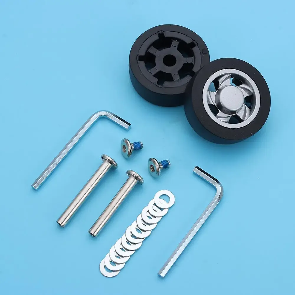 roues de remplacement universelles pour valise, résistantes à l'usure, silencieuses, avec vis, roues de bagages de voyage, accessoires de bagages