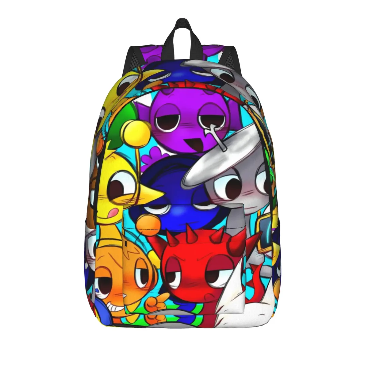 sac à dos s-sprunkis pour étudiants, sacs à dos imprimés en polyester, sacs de lycée à la mode, sac à dos coloré pour randonnée