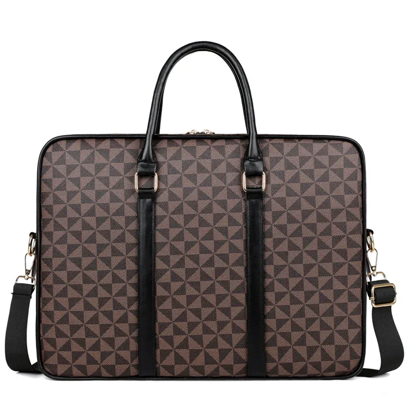 sac à main en cuir pu pour homme, mallette de luxe pour bureau, avocat, ordinateur portable, sac à bandoulière, sac de transport décontracté pour documents