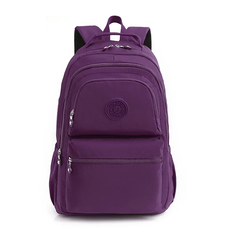 sac à dos à deux épaules pour femmes, sac à dos décontracté pour ordinateur portable, grande capacité, cartable d'étudiant, sac à dos de voyage étanche en nylon