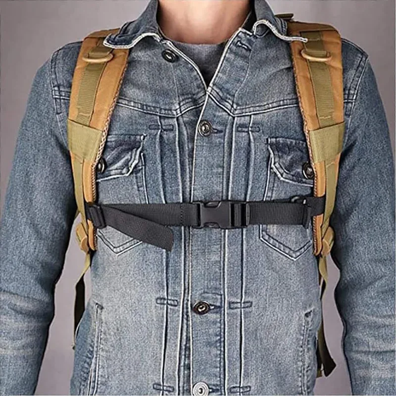 sac à dos antidérapant, sangle de poitrine, boucle réglable pour l'extérieur, sangle externe, sangle portable avec boucle de dégagement