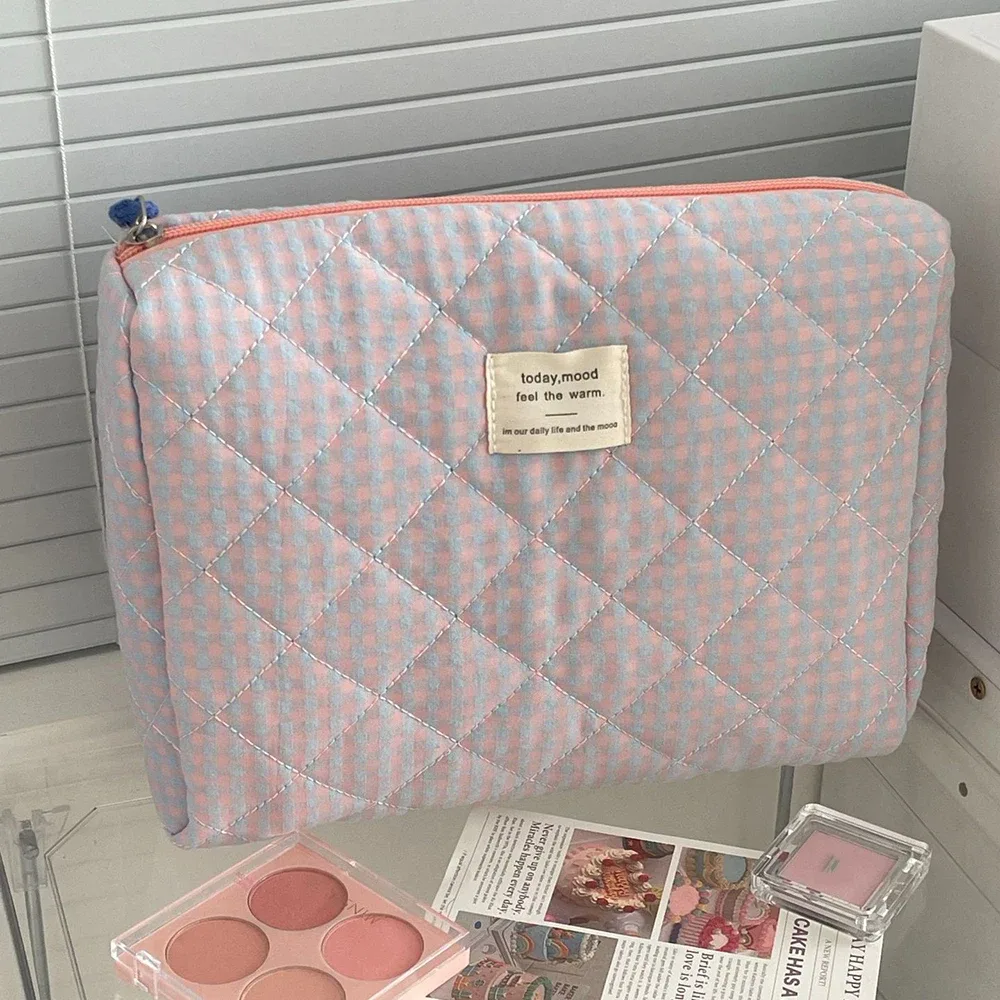airfriend trousse de maquillage rose cosmétique fille toilette maquillage doux mignon sac cosmétique organisateur de toilette sac cosmétique de voyage pour femmes