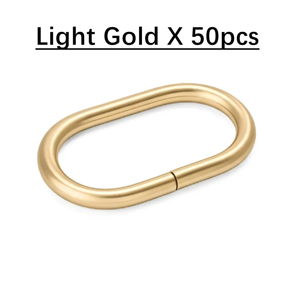 anneaux ovales en métal pour boucles de ceinture, 10 à 100 pièces, anneaux en o non soudés pour sac à dos, bracelet de montre, collier de chien, accessoires en sangle de cuir