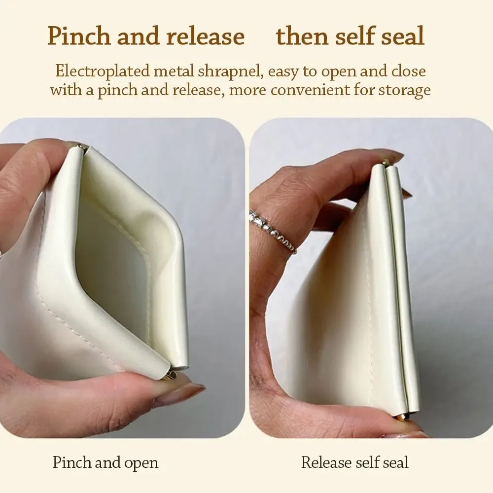 sac à maquillage tendance avec pochette intérieure, trousse de toilette simple et portable, mini sac à bijoux en pu pour femmes et filles