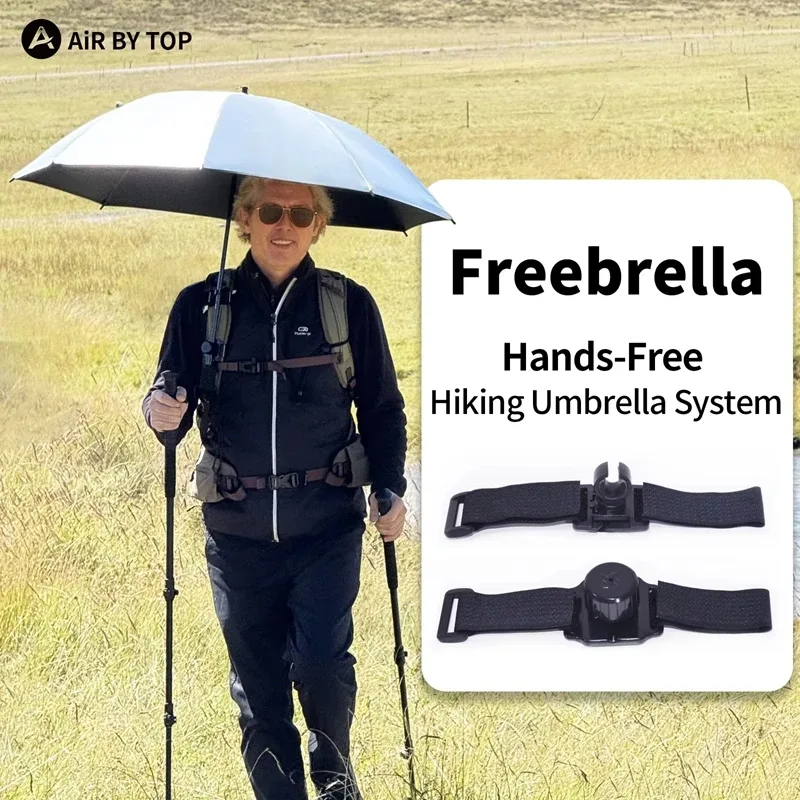 Support de parapluie portable pour randonnée en plein air, fixation sans support manuel, clip pour sac à dos, accessoires de pluie et de parapluie