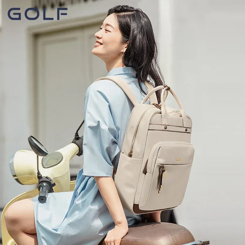 sacs à dos golf pour femmes, sac de voyage d'affaires, sacs à dos avec poignée, convient pour ordinateur portable 2024 pouces, mode oxford, 15.6