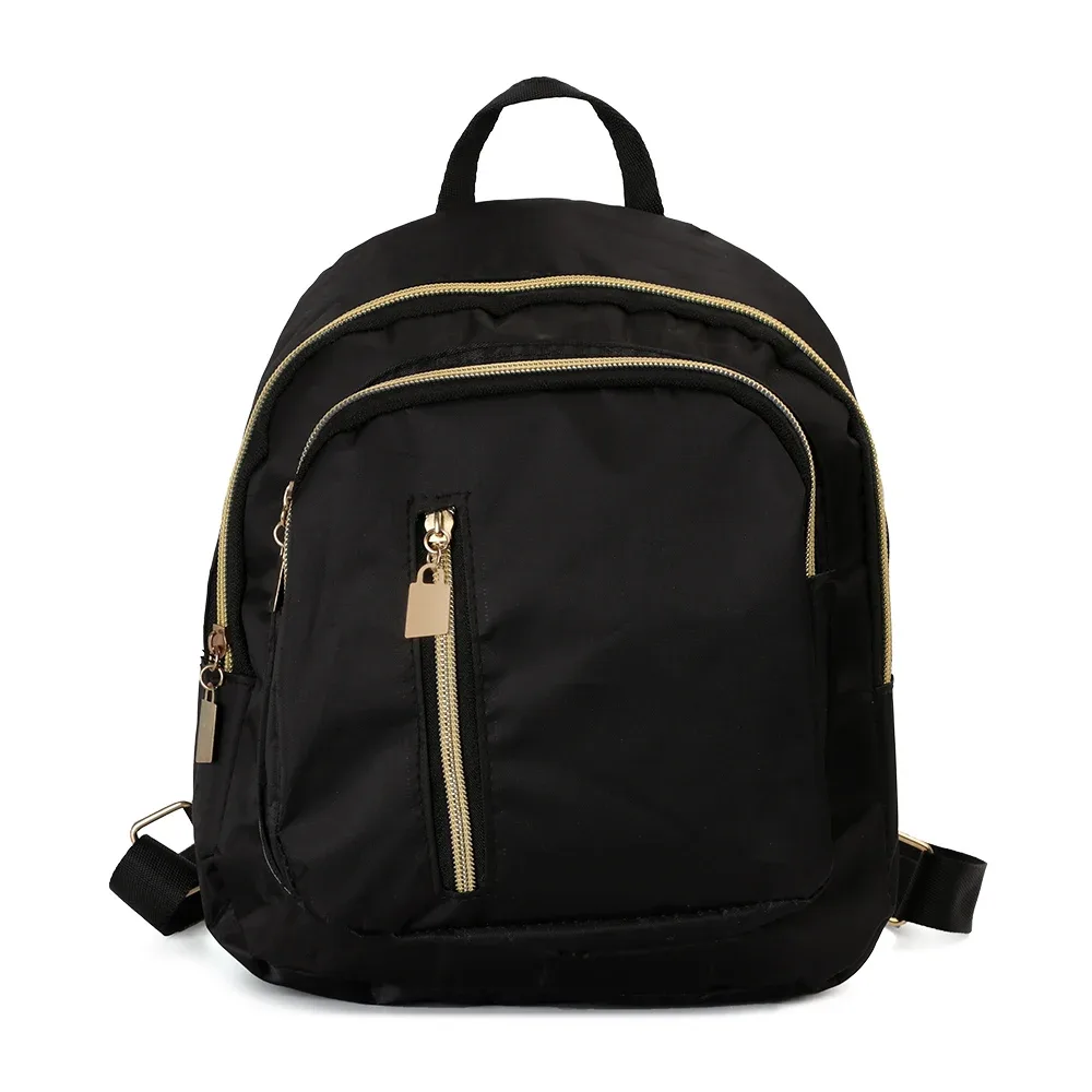 sac à dos multifonctionnel en nylon pour femme, mini sac à dos de voyage mignon, sac à bandoulière pour homme, sac à main noir tendance