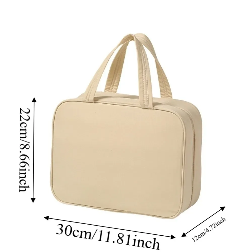 organisateur de toilette imperméable, sac à cosmétiques suspendu pliable et portable, grande capacité, pochette de maquillage légère pour backpacker