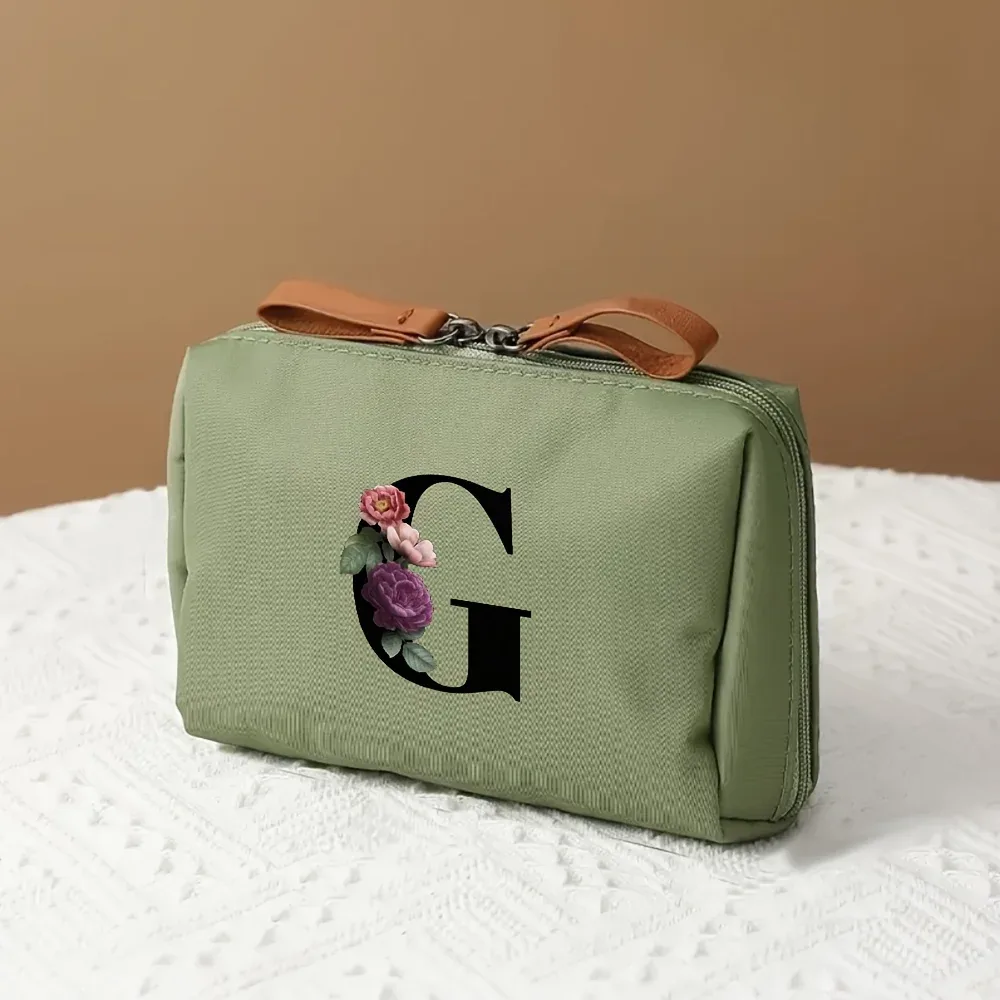 sac de rangement multifonctionnel 1 pièce, trousse de maquillage à la mode pour femmes, trousse de toilette de voyage portable adaptée aux voyages d'affaires et aux voyages