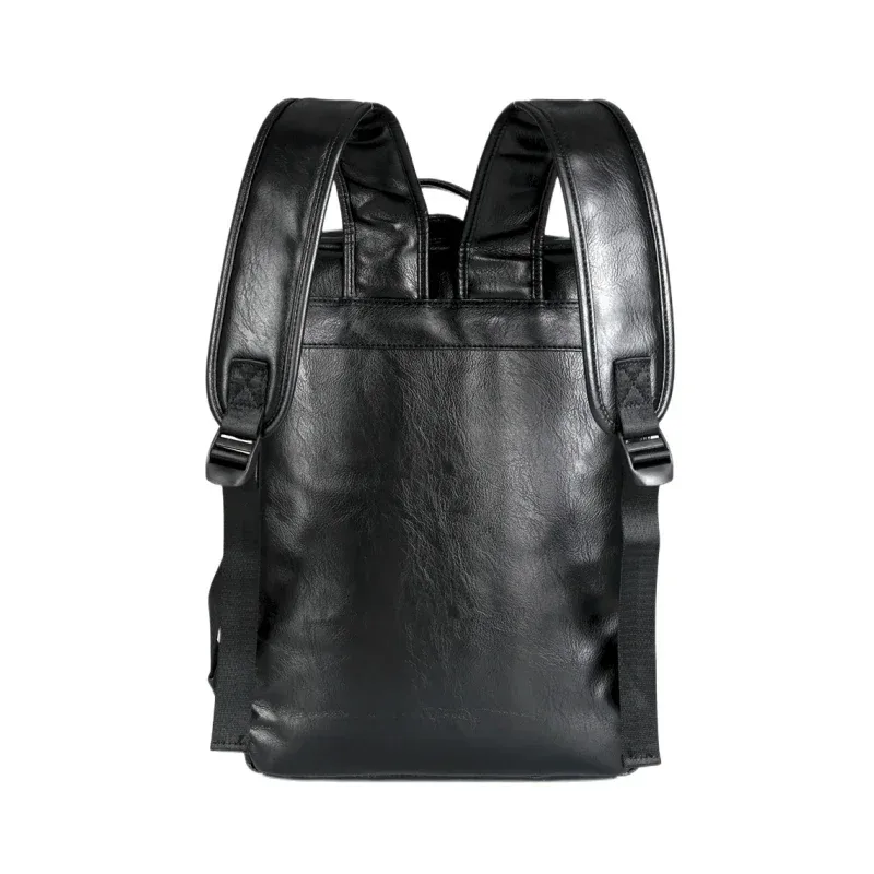 sac à dos étanche hommes en cuir pu souple 15.6 pouces sacs à dos d'ordinateur portable hommes sac à dos de voyage décontracté sac à main multifonctionnel sacs à dos