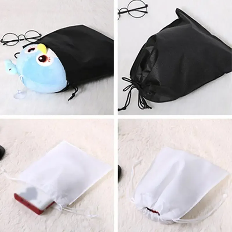 sac à chaussures de voyage portable anti-poussière avec cordon de serrage, organisateurs de pochettes, sacs de rangement de chaussures non tissés pour chaussures de sport et bottes