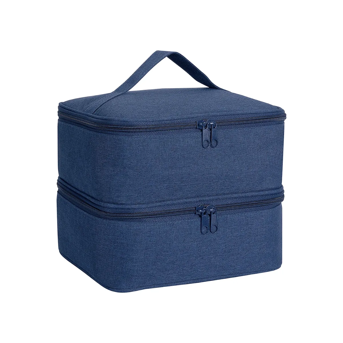 organisateur de vernis à ongles, sac fourre-tout de rangement cosmétique double couche portatif pour les amateurs d'ongles, peut stocker des outils à ongles, du gel de vernis à ongles, d