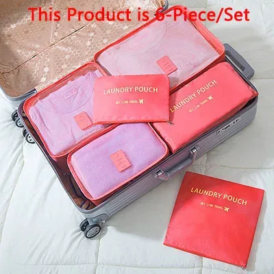 sacs de voyage en poudre pour soutien-gorge et chaussures, ensemble d'emballage de valise, étuis de rangement, 6/8/9 pièces/ensemble