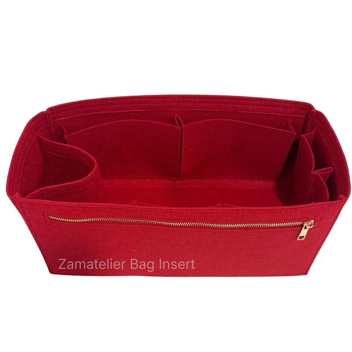 organisateur de sac en feutre pour l.v. keepall 25/35/45/50/55/60, doublure de sac pour sac fourre-tout avec poche zippée, structure de maintien de forme