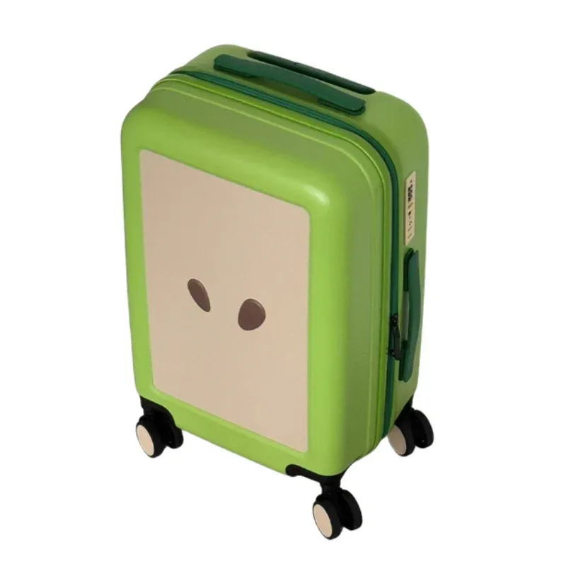 valise design pomme verte et pomme rouge 20 pouces 24 pouces, bagage à roulettes avec serrure tsa, roues silencieuses et durables | unis