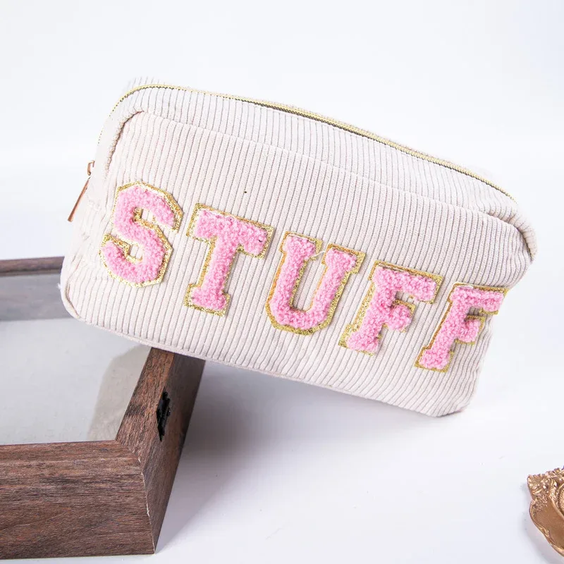 1 pièce trousse de maquillage et de toilette de voyage, sac de rangement mignon pour outils de beauté et accessoires cosmétiques