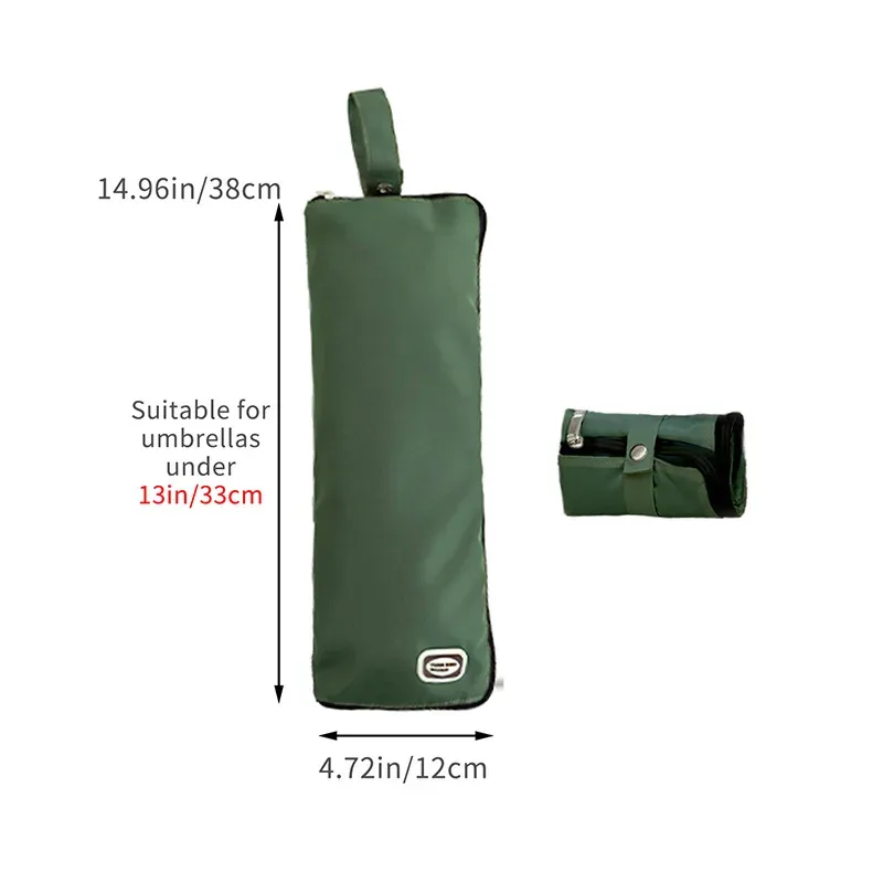 sac de rangement pour parapluie en coton imperméable épaissi, portable, pliable, en tissu oxford pour extérieur, housse de parapluie, sac de protection contre la pluie