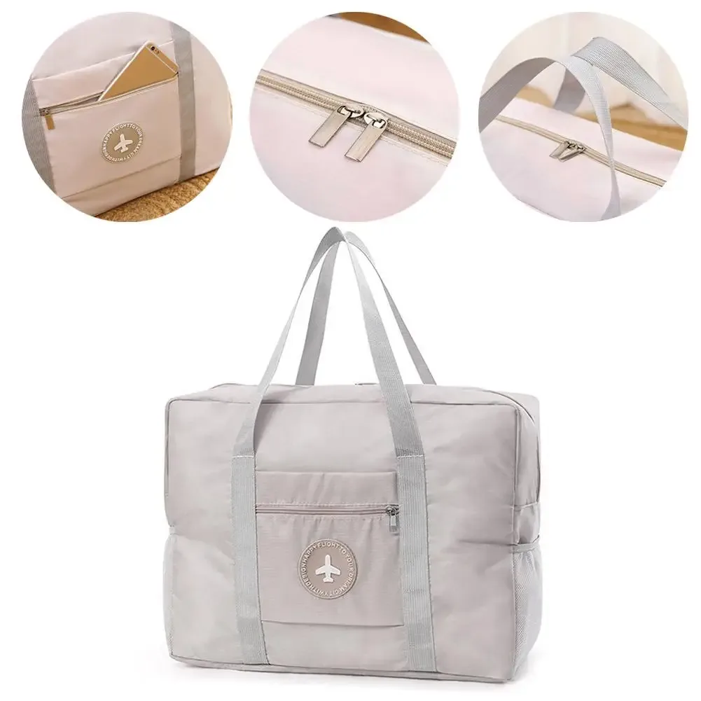 sac de voyage pliable pour avion, sac de rangement épaissi à porter à la main, grande capacité, sacs à main portables pour bagages