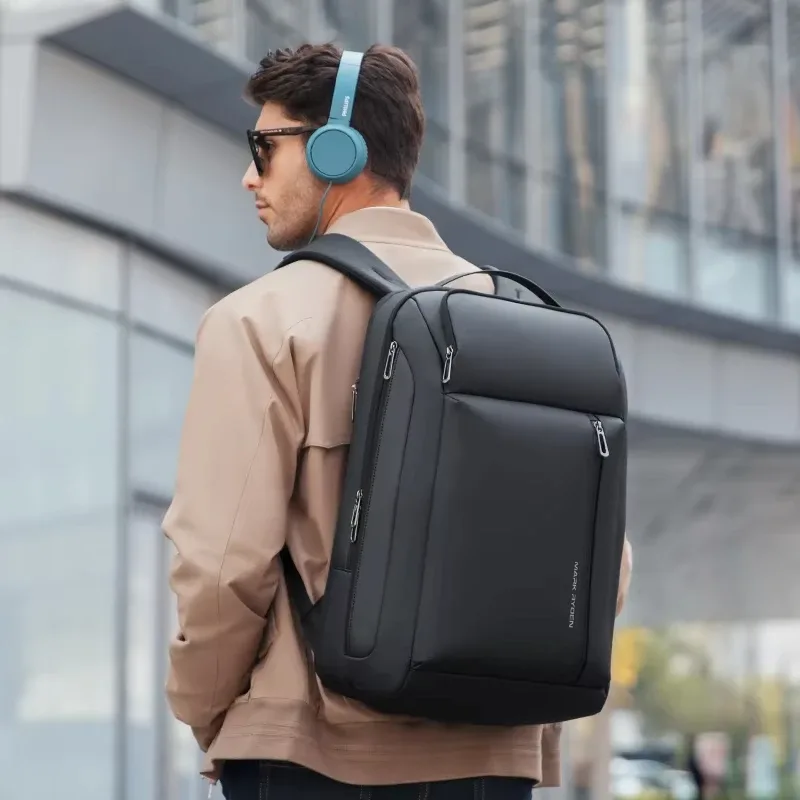 mark ryden – sac à dos de voyage pour hommes, sac à bandoulière pour ordinateur portable, sac à dos d'affaires multifonctionnel de grande capacité avec port de chargement usb