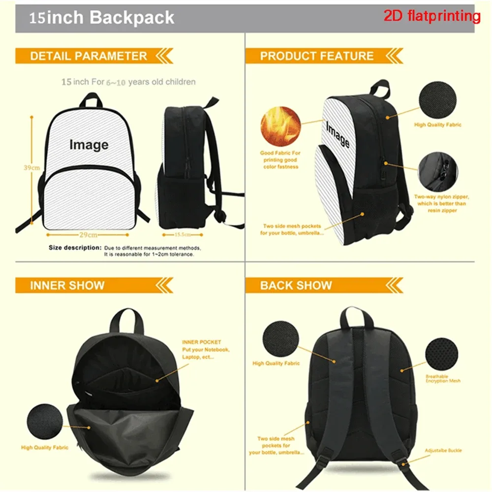 sac à dos one piece de 15 pouces avec poche avant, sac à dos d'école unisexe léger pour garçons et filles de 6 à 10 ans, sac à dos de voyage