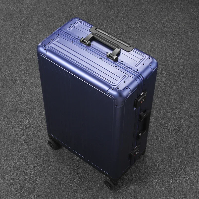 valise de voyage tout aluminium 2026 sur roulettes avec serrure à combinaison, bagage à roulettes pour homme, grande taille, bagage à main